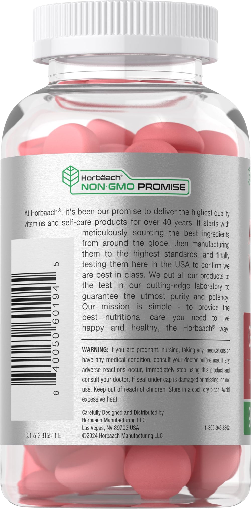 Horbäach vegan ACV gummies held in hand for easy daily use