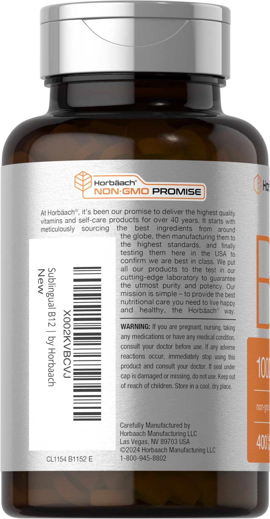 Horbaach Vitamin B12 berry flavor demonstrates pleasant taste during dissolving.