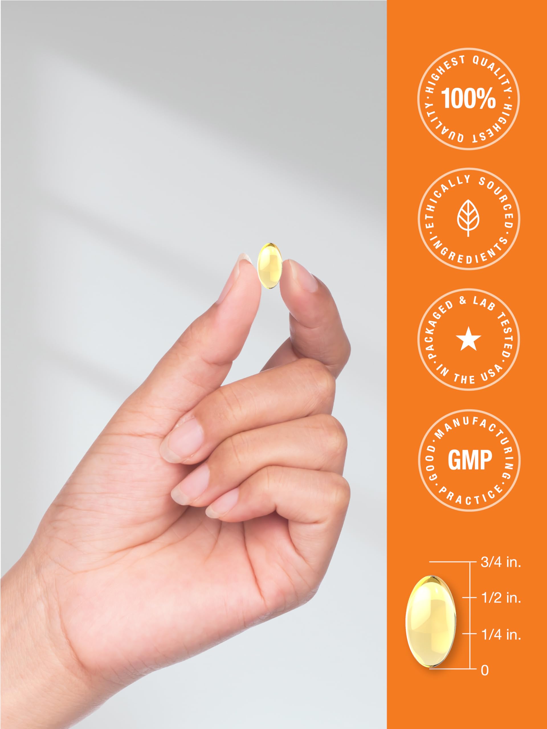 Horbäach Vitamin D3 packaging with serving size information visible.