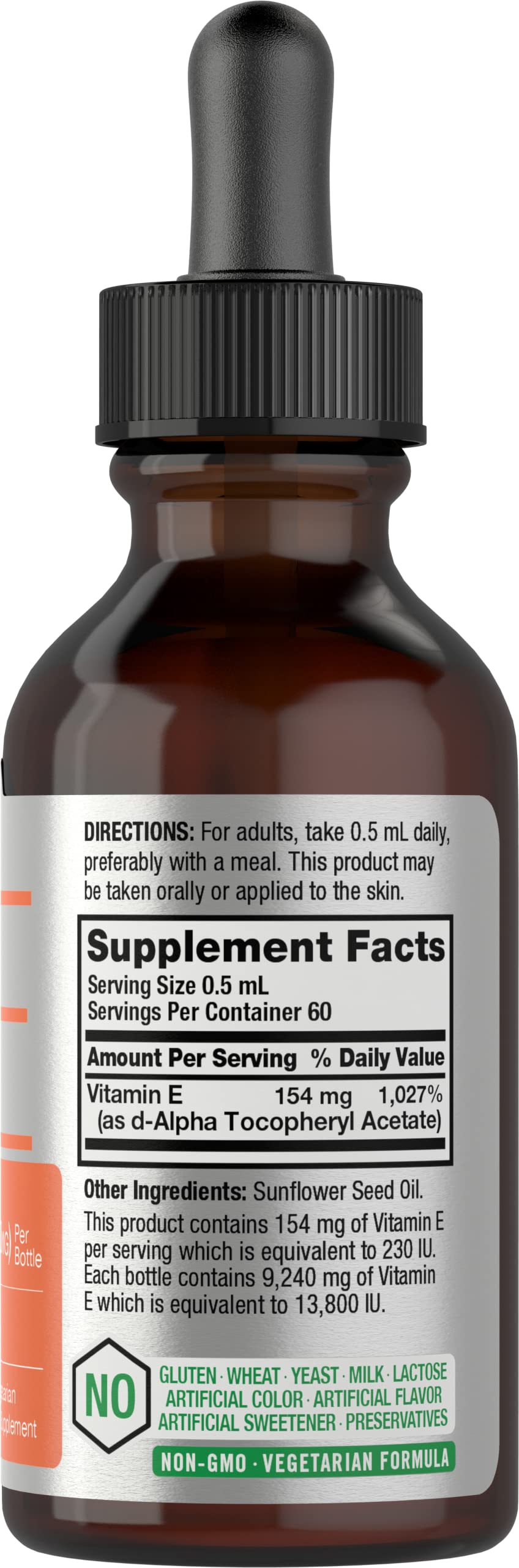 Horbäach Vitamin E Oil dropper enables precise, targeted application