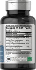 Horbaach Water Pills bottle label highlights the super strength herbal blend