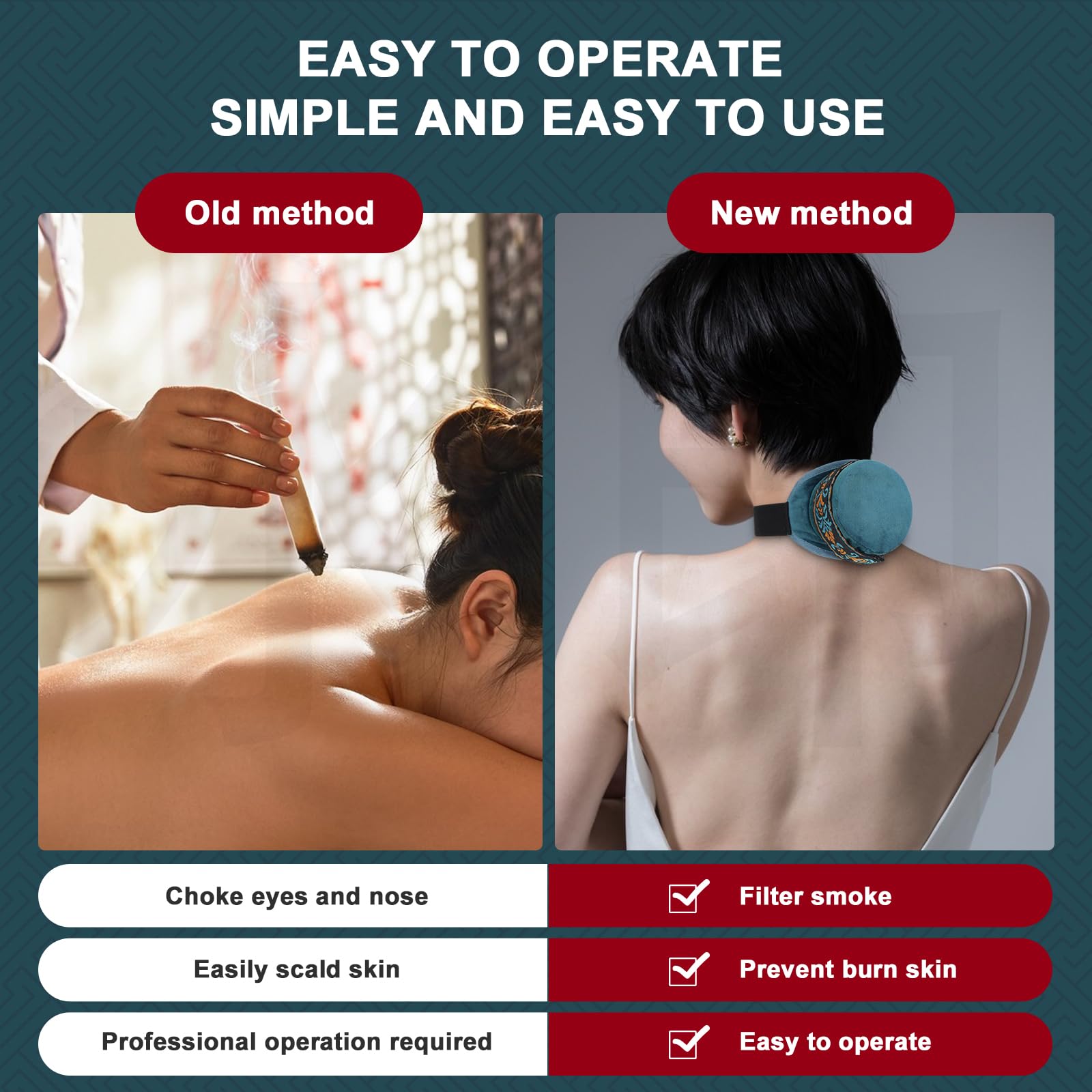 HORLORFE insulation sleeve protects hands when moving the moxa stick tank.