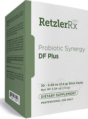 HormoneSynergy Probiotic Synergy DF Plus bottle with 30 sticks for daily gut balance