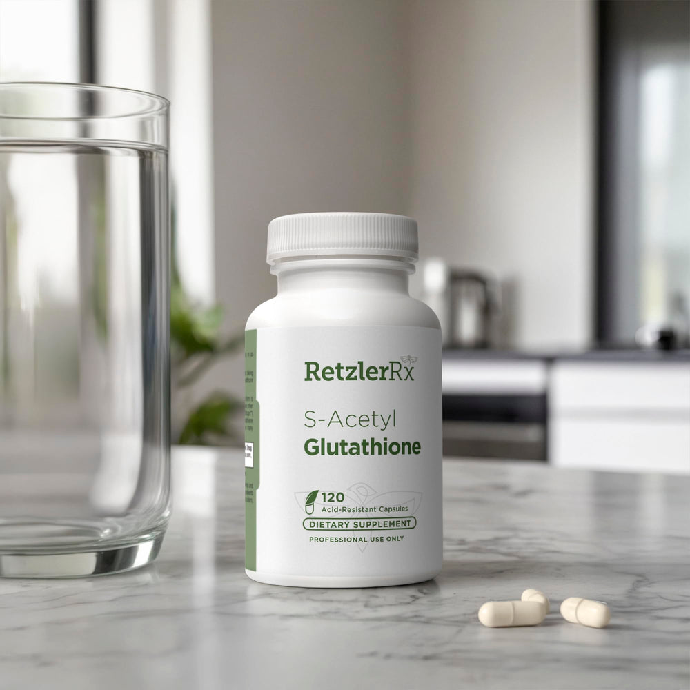 Bergaflow-coated capsules illustrate advanced delivery for consistent antioxidant support.