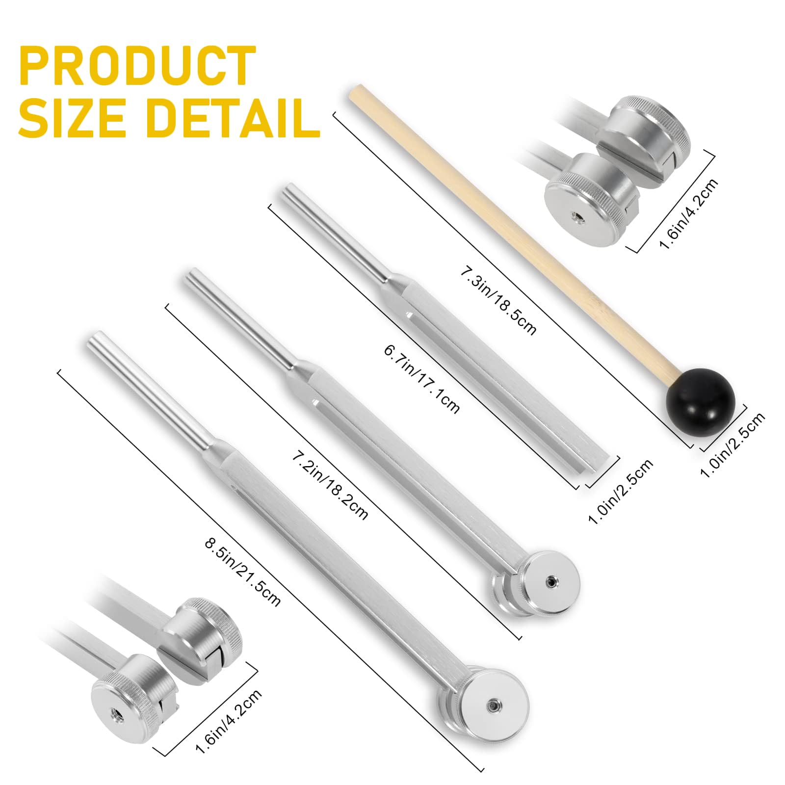 HOSDFOIER complete tuning fork set in a protective pouch.