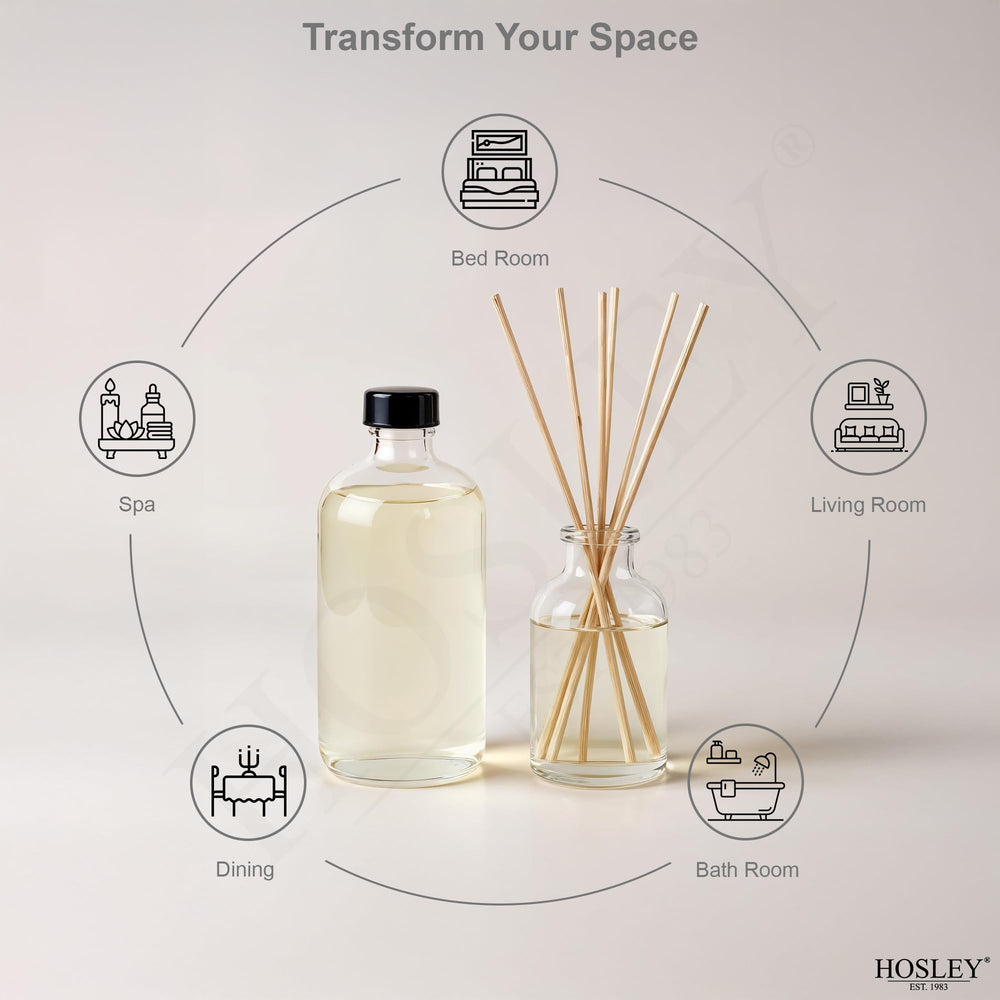 Hosley four-pack diffuser refills keep multiple rooms refreshed.