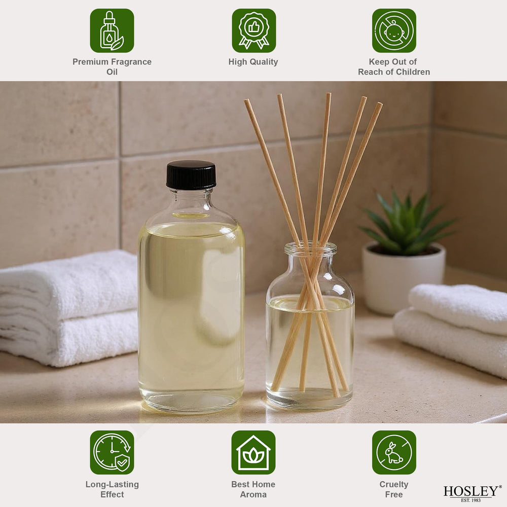 Hosley diffuser in living room creates warm, inviting ambiance.