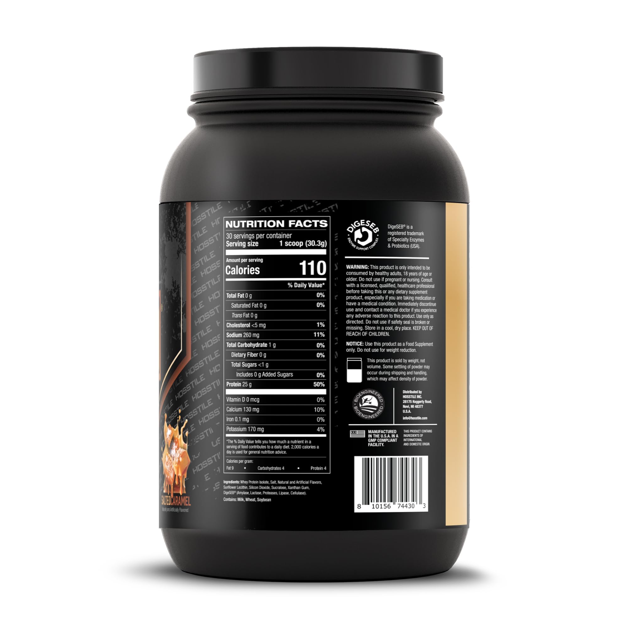 HOSSTILE ISO H1 packaging highlights clean ingredients and purity.