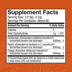 Host Defense Breathe Powder scoop demonstrates measured half teaspoon for convenient daily use