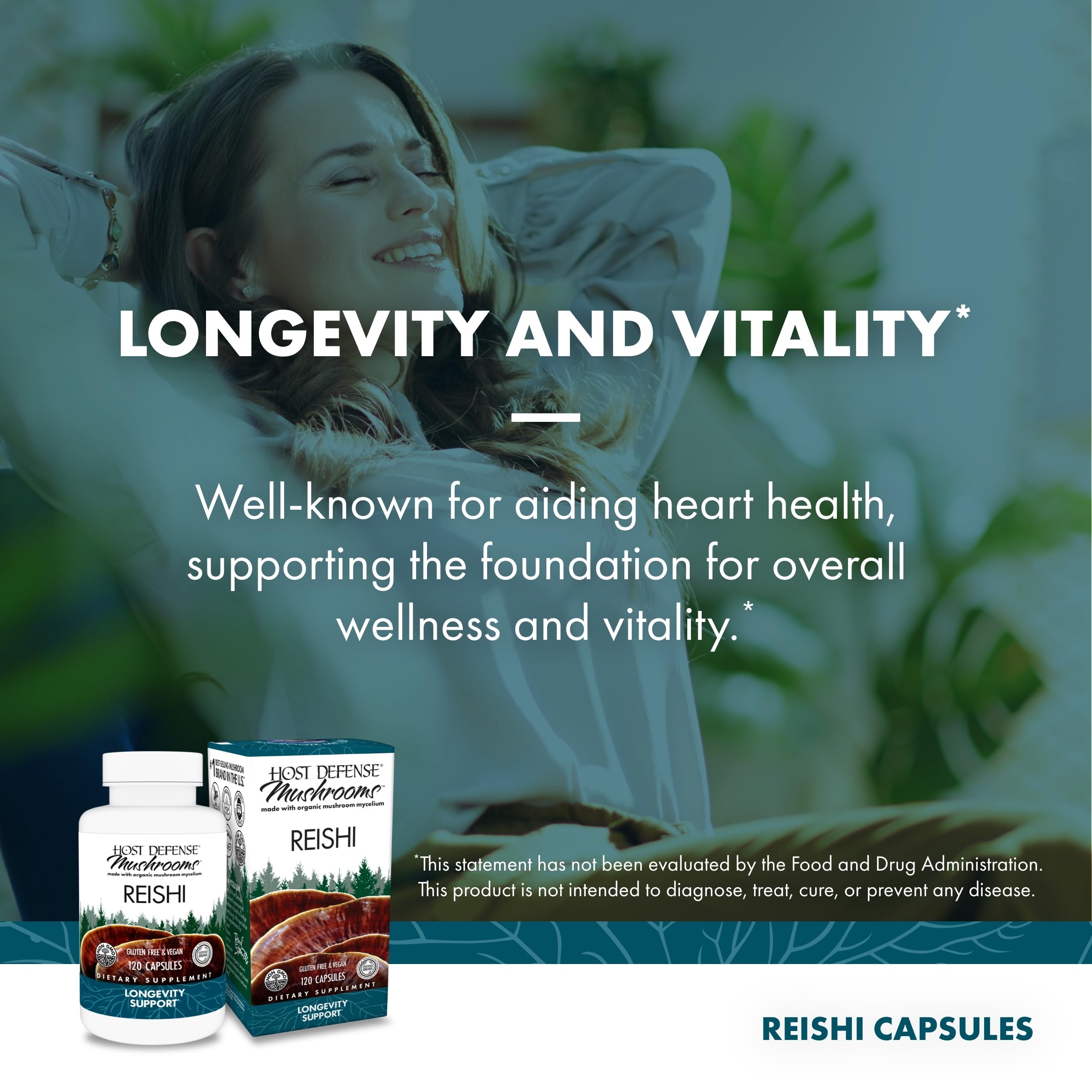 Organic brown rice substrate supports Reishi mycelium, sustaining energy and everyday stamina.