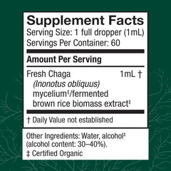 Host Defense Chaga Extract dropper ready for easy daily dosage