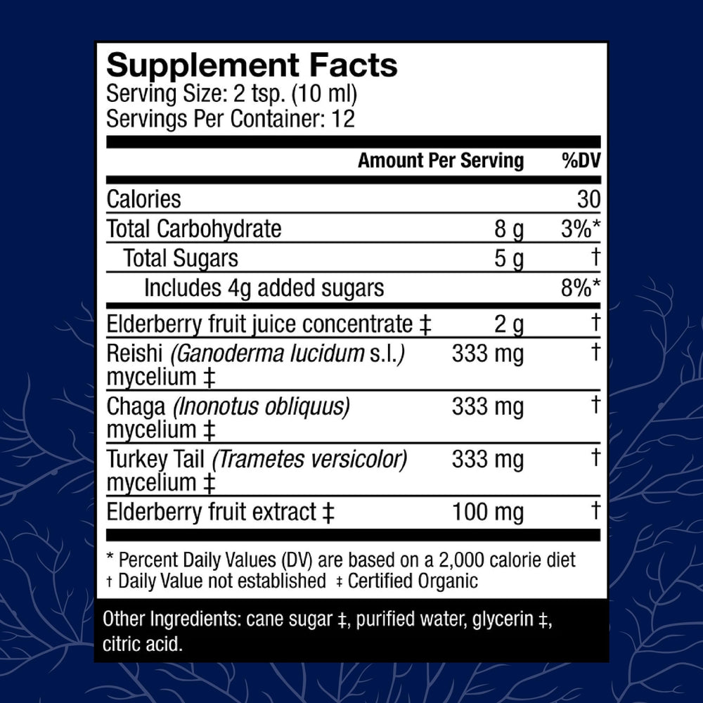 Host Defense Elderberry Plus Syrup bottle pour for easy daily dosing.