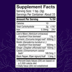 Host Defense Lion's Mane powder with serving spoon for easy daily use.