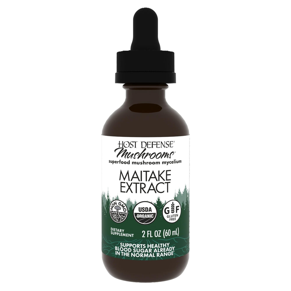 Host Defense Maitake Extract bottle for daily immune support.