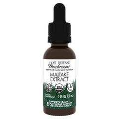 Host Defense Maitake Extract bottle showing label and immune support potential.