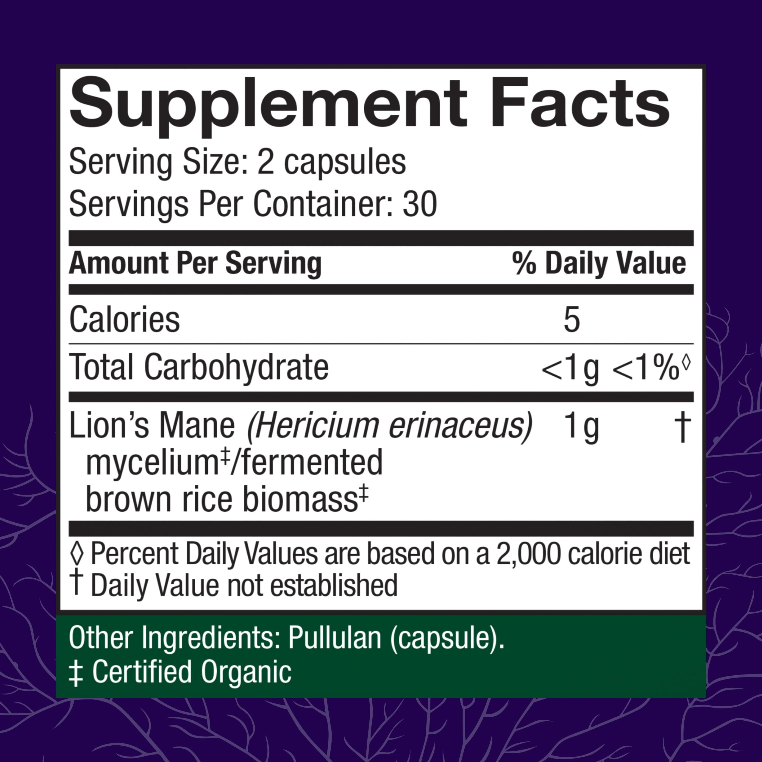 Host Defense Lions Mane capsules ready for daily brain support.