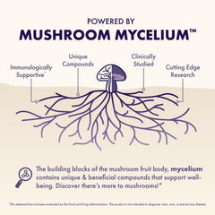 Host Defense Mushrooms Lions Mane label close-up signaling brain health support