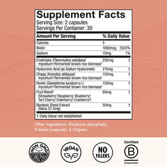Close-up of Host Defense MycoBenefits bottle front for daily use.