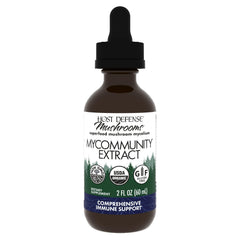 Host Defense MyCommunity extract bottle supports daily immune balance.