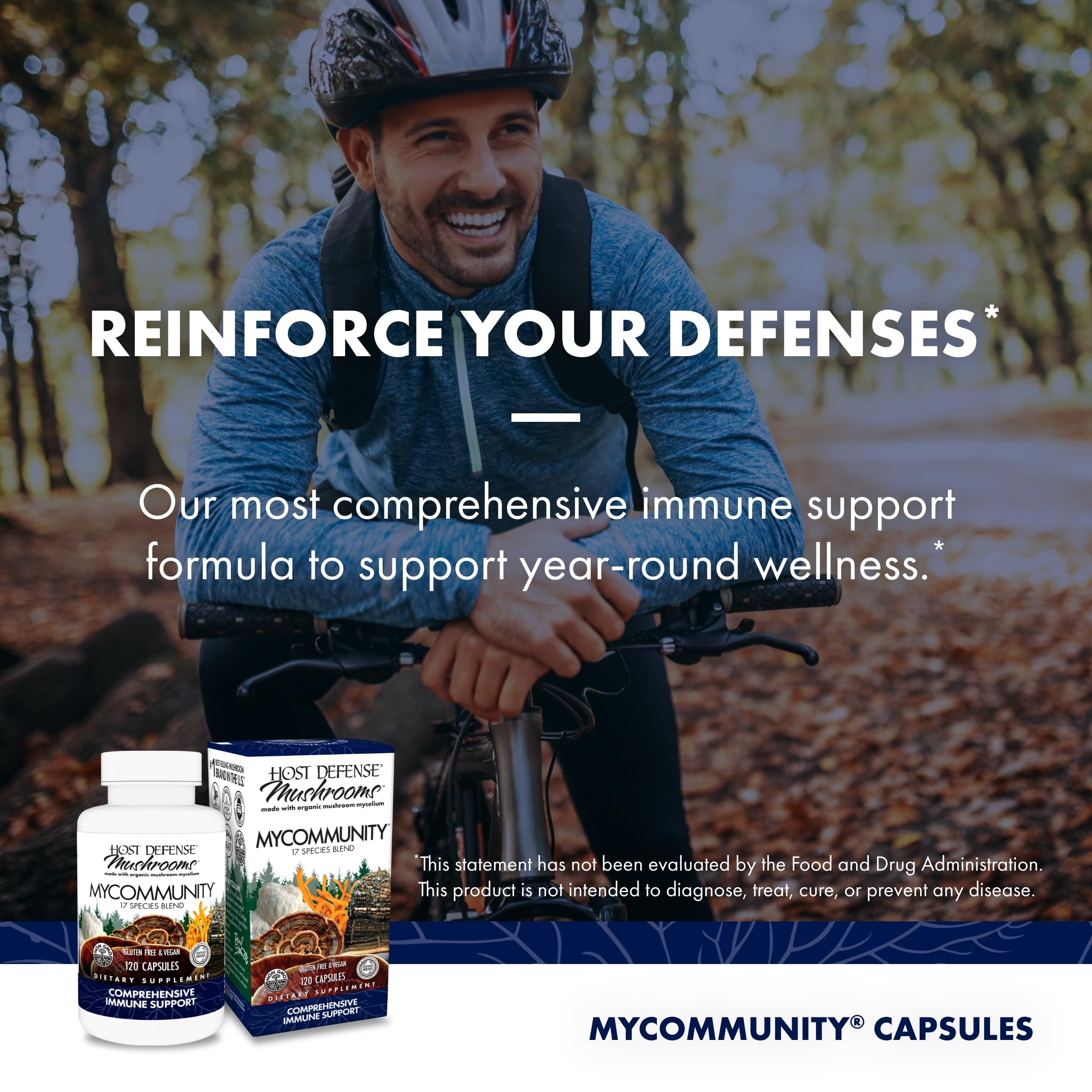 Host Defense organic mushroom mycelium on rice substrate signals quality and purity