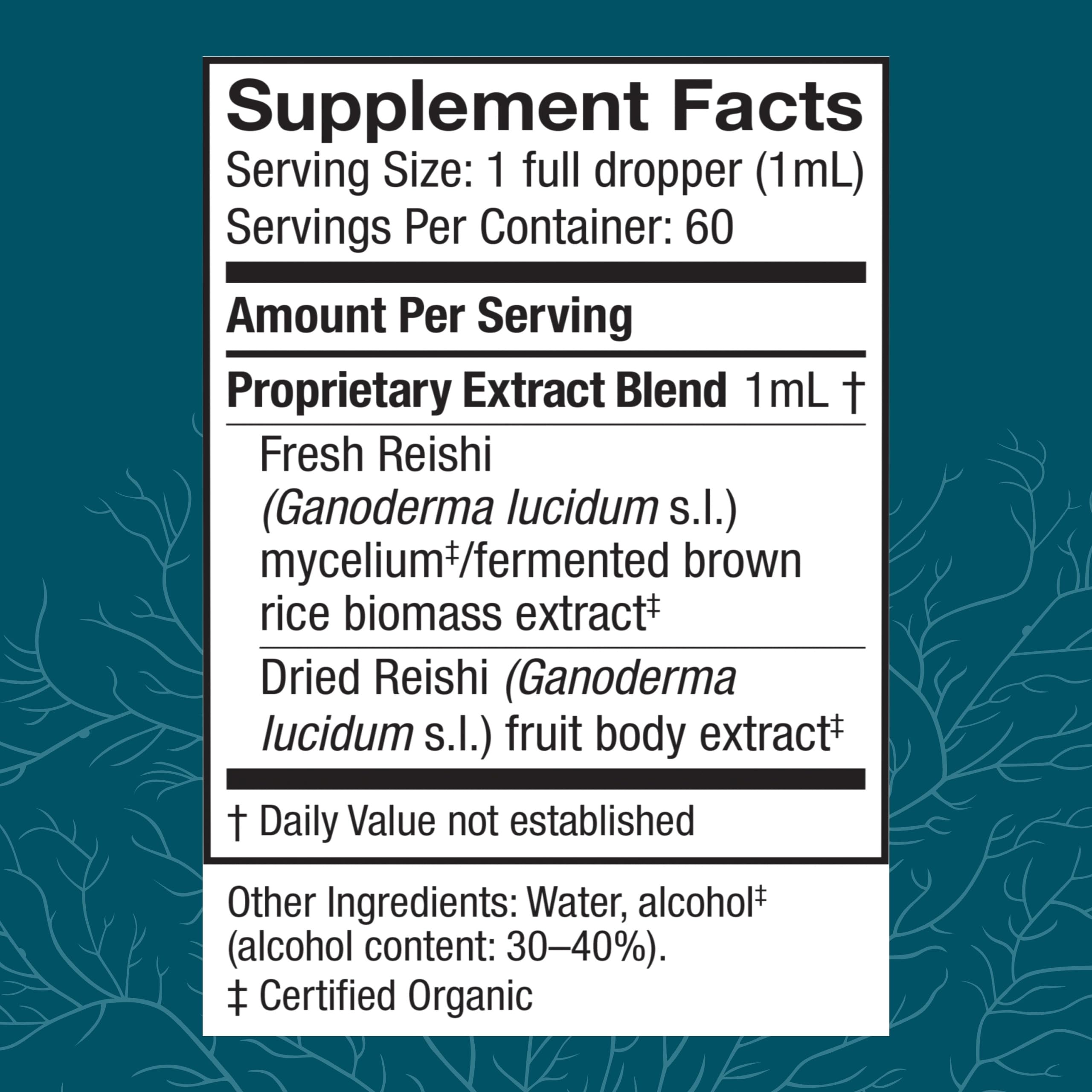 Dropper image of Host Defense Reishi extract for easy daily dosing.
