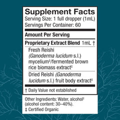 Dropper image of Host Defense Reishi extract for easy daily dosing.