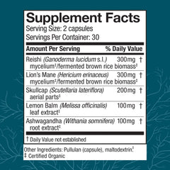 Host Defense Stress Decompress capsules close-up showing texture for easy daily use.