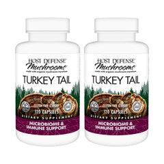 Host Defense Turkey Tail capsules pack front view for daily immune support