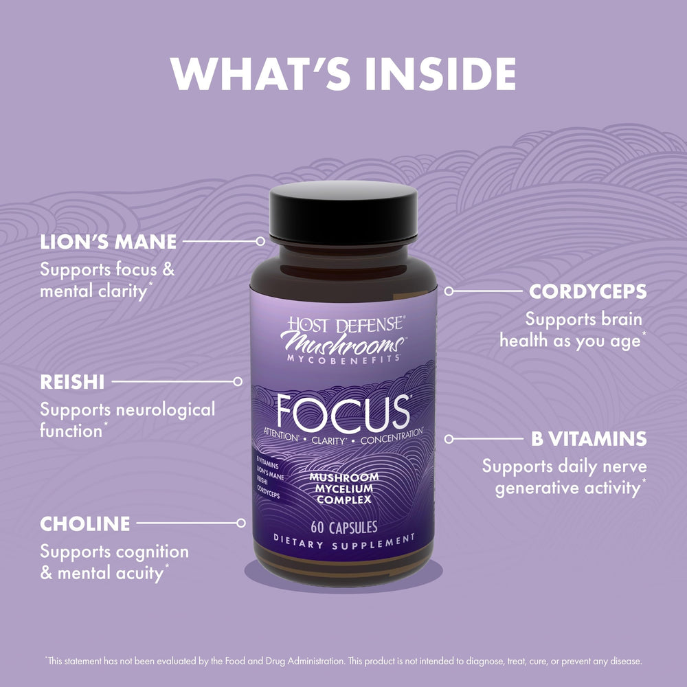 Host Defense packaging highlighting USA-grown non-GMO gluten-free formula