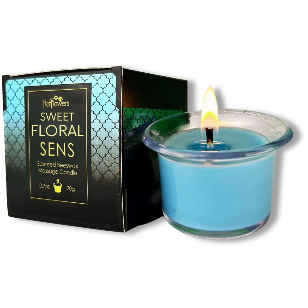 HOT FLOWERS Romance Candle melts into nourishing massage oil for a relaxing massage