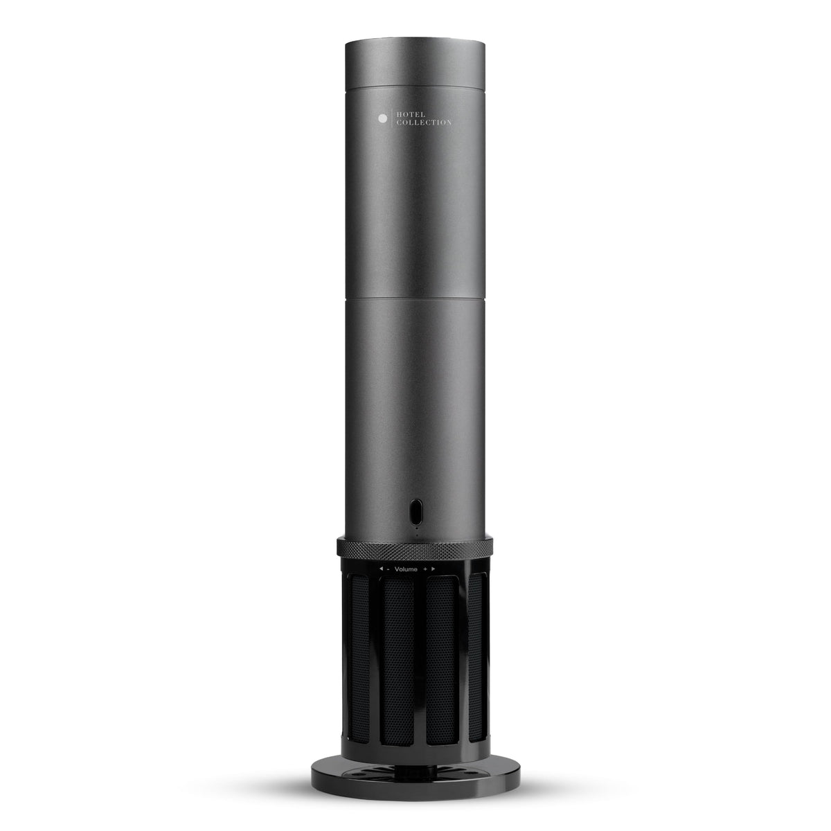 Hotel Collection Acoustic Studio Pro Diffuser cover shows space-gray finish for elegant scent diffusion.
