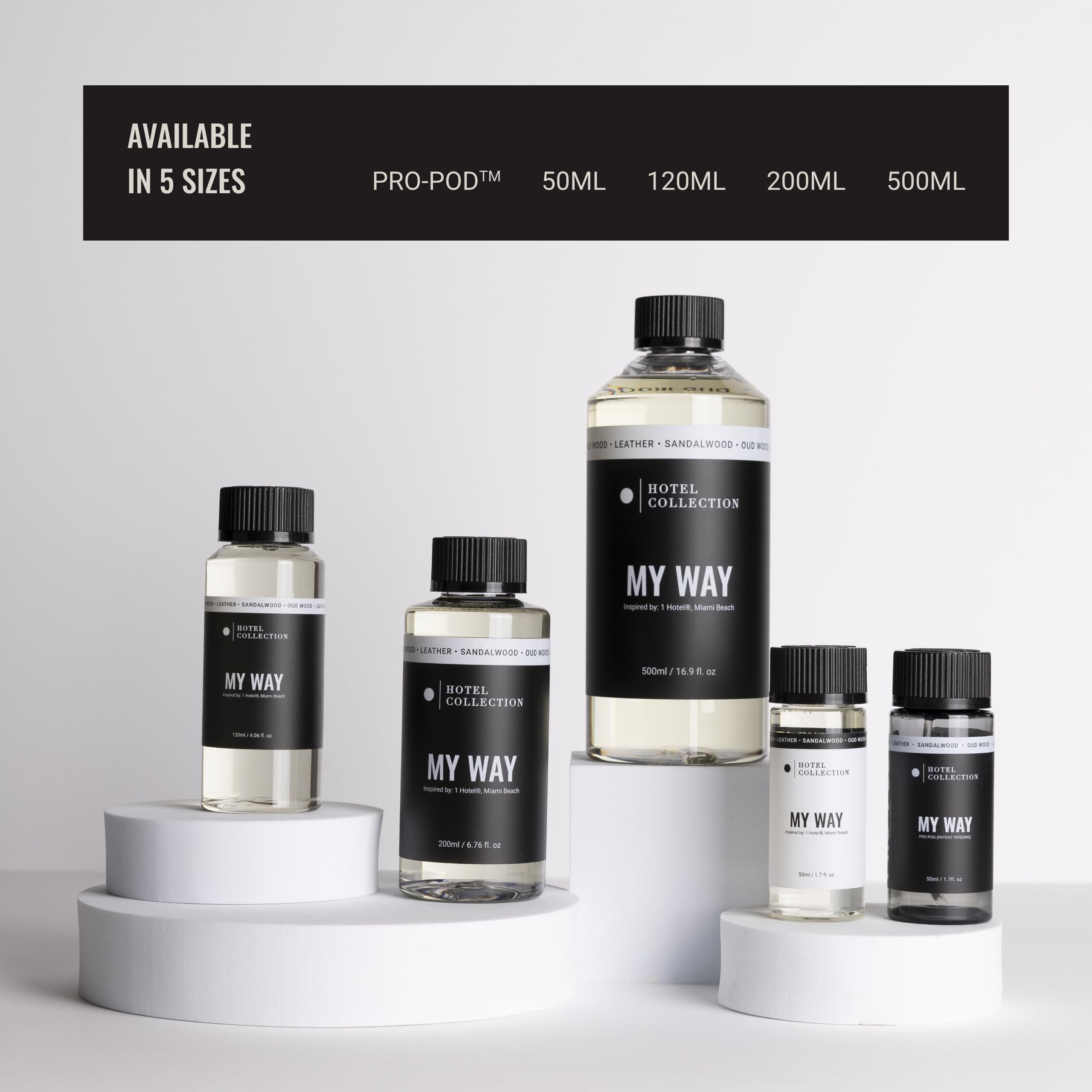 Hotel Collection Bonbori diffuser oil label and bottle design signals premium scent