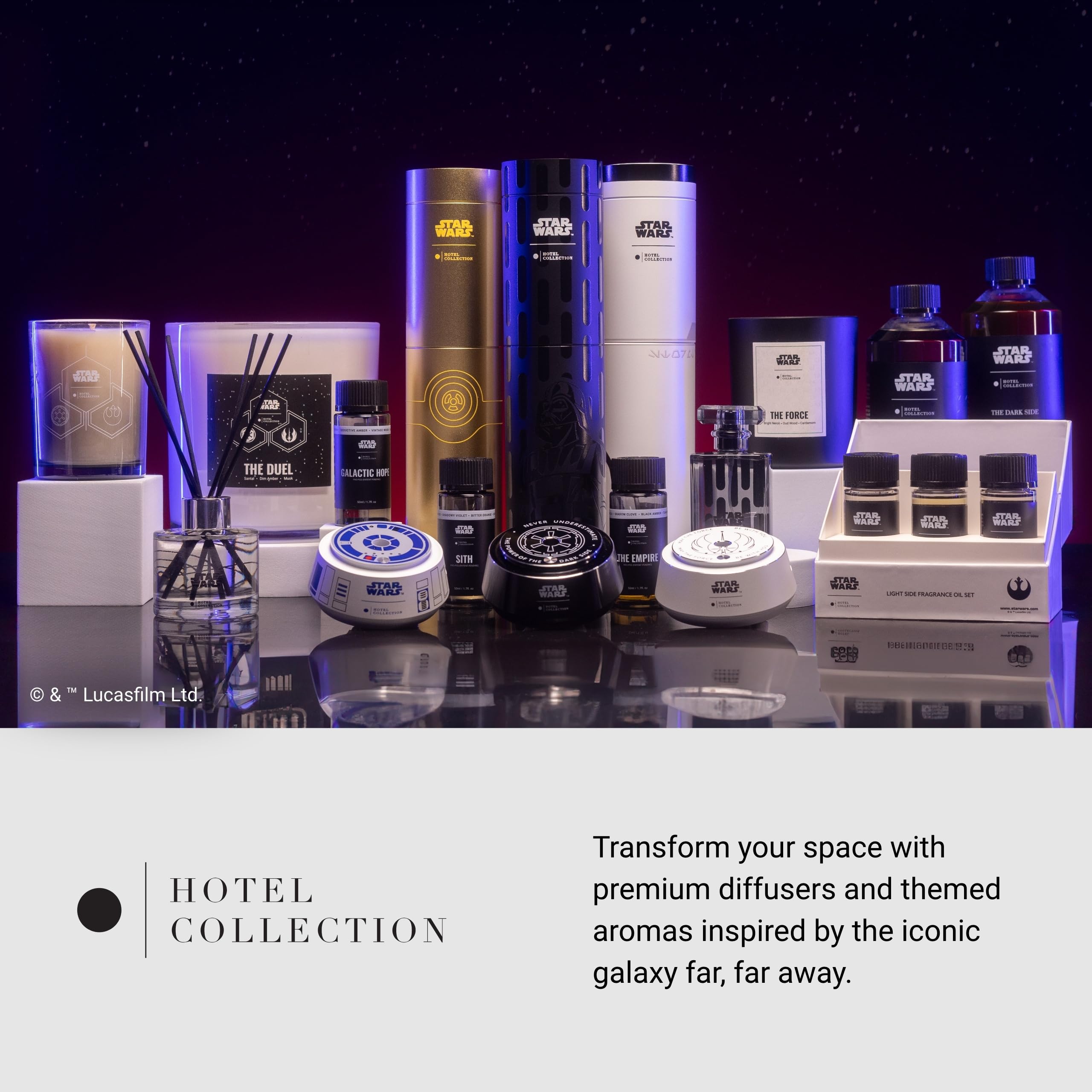 Hotel Collection R2-D2 car diffuser in-car ambience enhancing scent experience