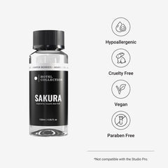Hotel Collection Sakura diffuser oil in glass bottle for home diffusion