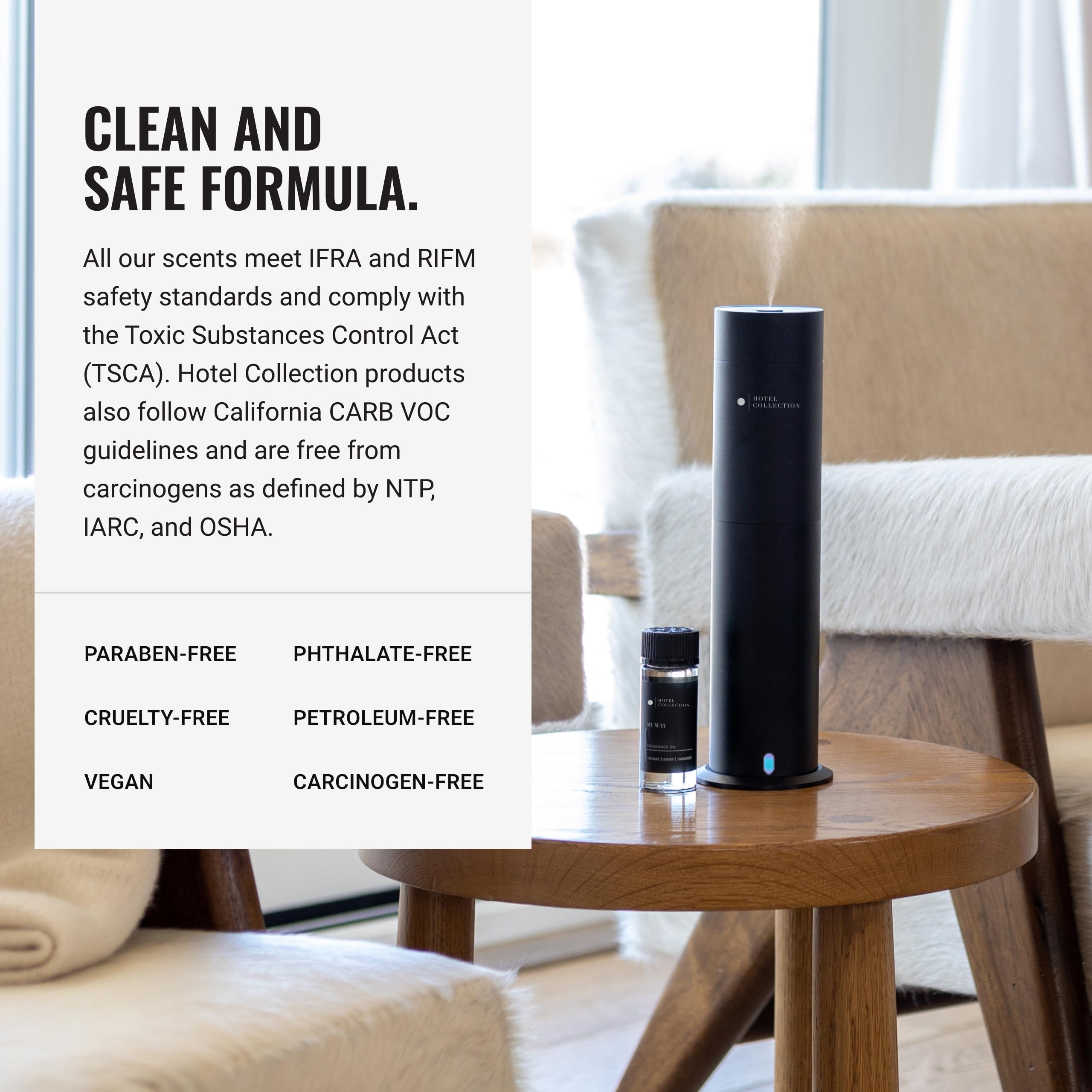 Hotel Collection Sakura eco-friendly formula paraben-free and USA-made