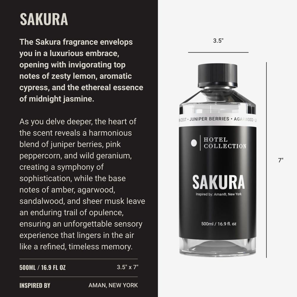 Hotel Collection Sakura diffuser room scene evokes luxury hotel ambiance at home.