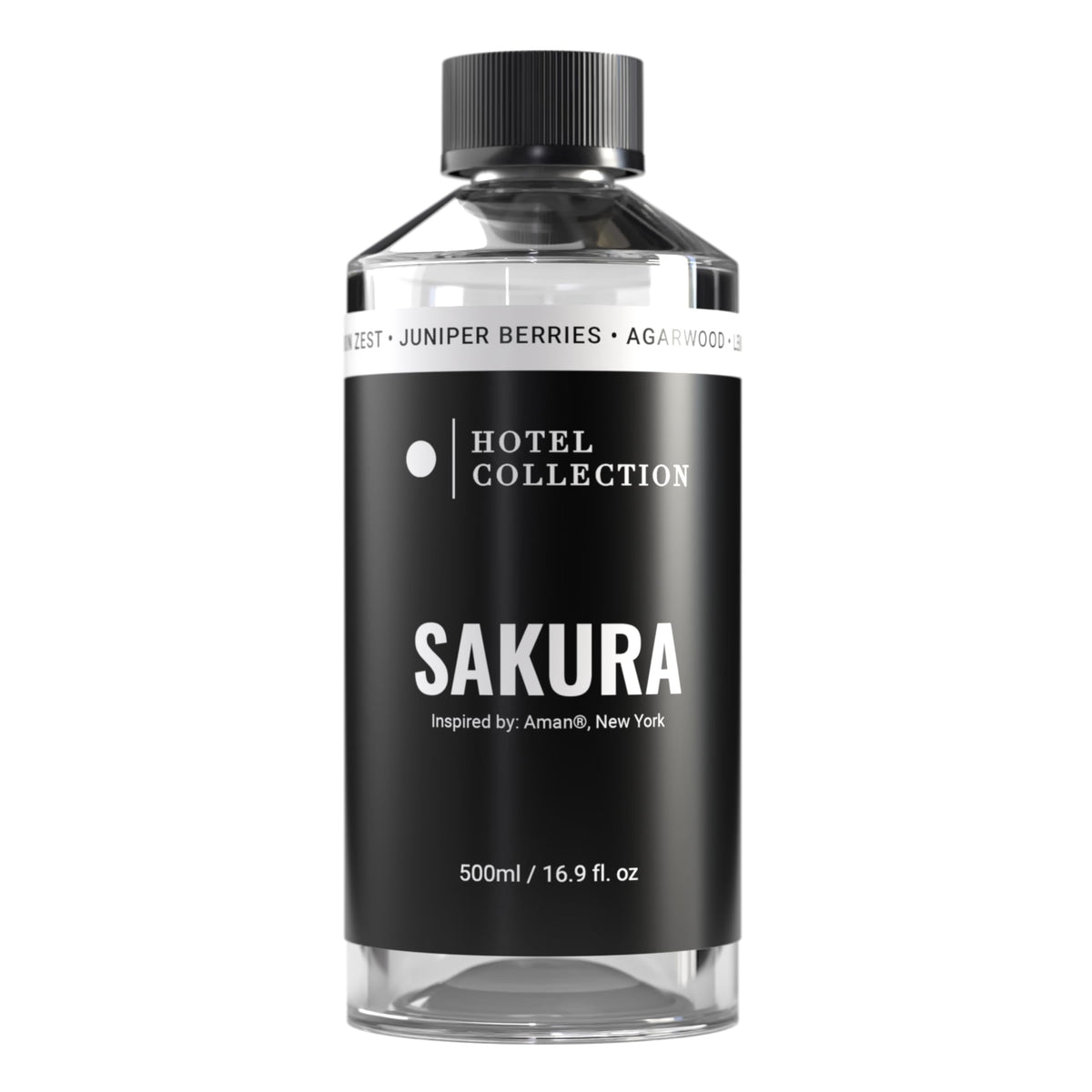 Hotel Collection Sakura oil bottle pour delivers a refined, premium aroma for upscale spaces.