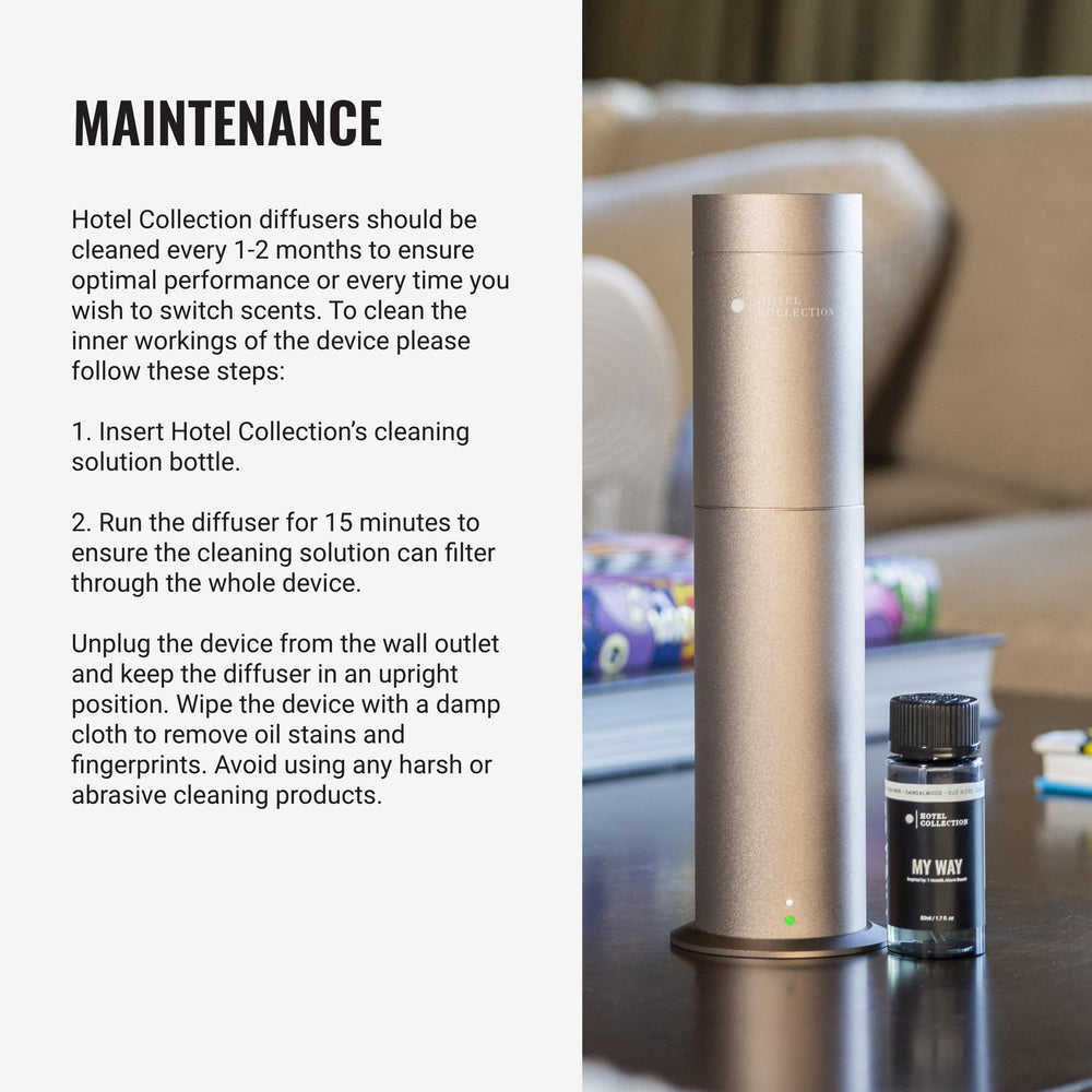 Hotel Collection Studio Pro diffuser packaging highlights eco-friendly materials.