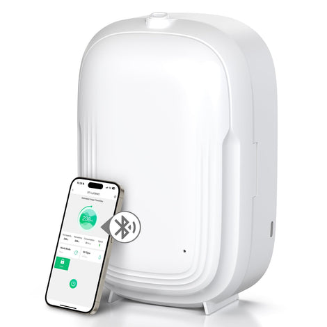 HOTOIQ waterless diffuser compact design on desk for home or office use.