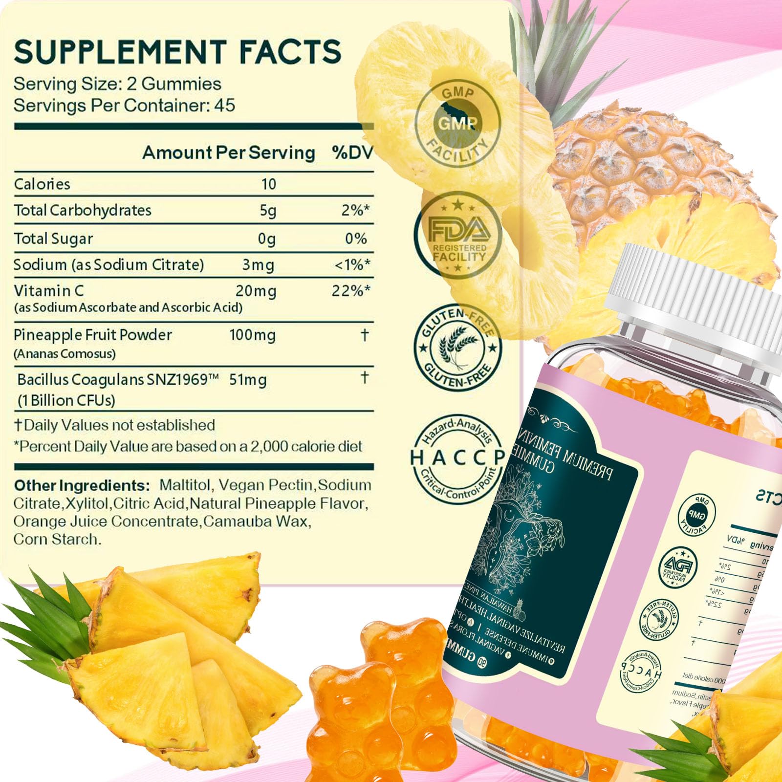 Hotvox label close-up highlighting vegan, gluten-free, gelatin-free formula.