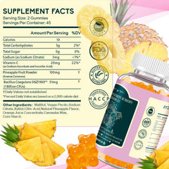 Hotvox label close-up highlighting vegan, gluten-free, gelatin-free formula.