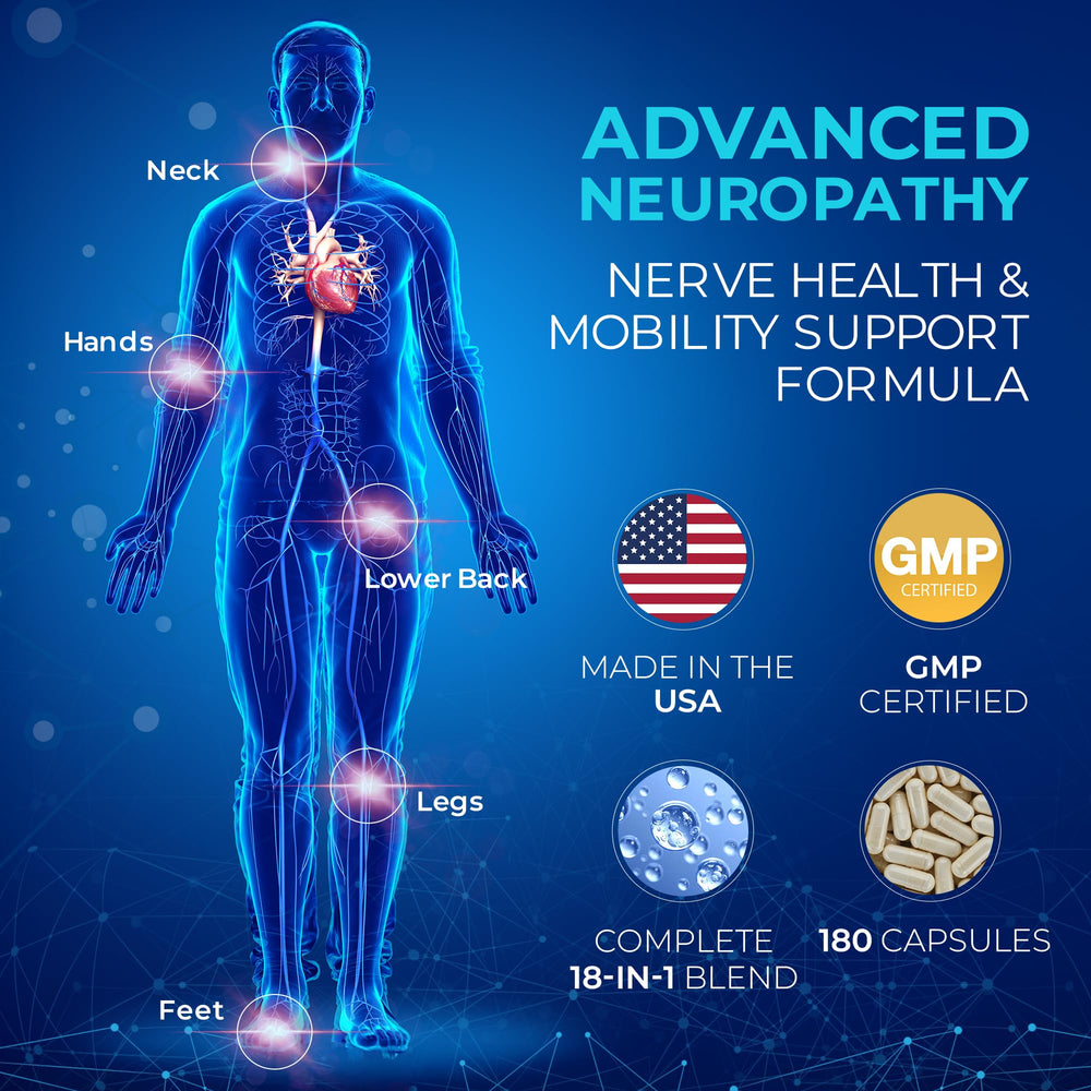 Hourten capsules close-up highlighting the high-potency nerve support blend.