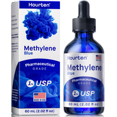 Hourten Methylene Blue Drops amber bottle pour for precise dosing