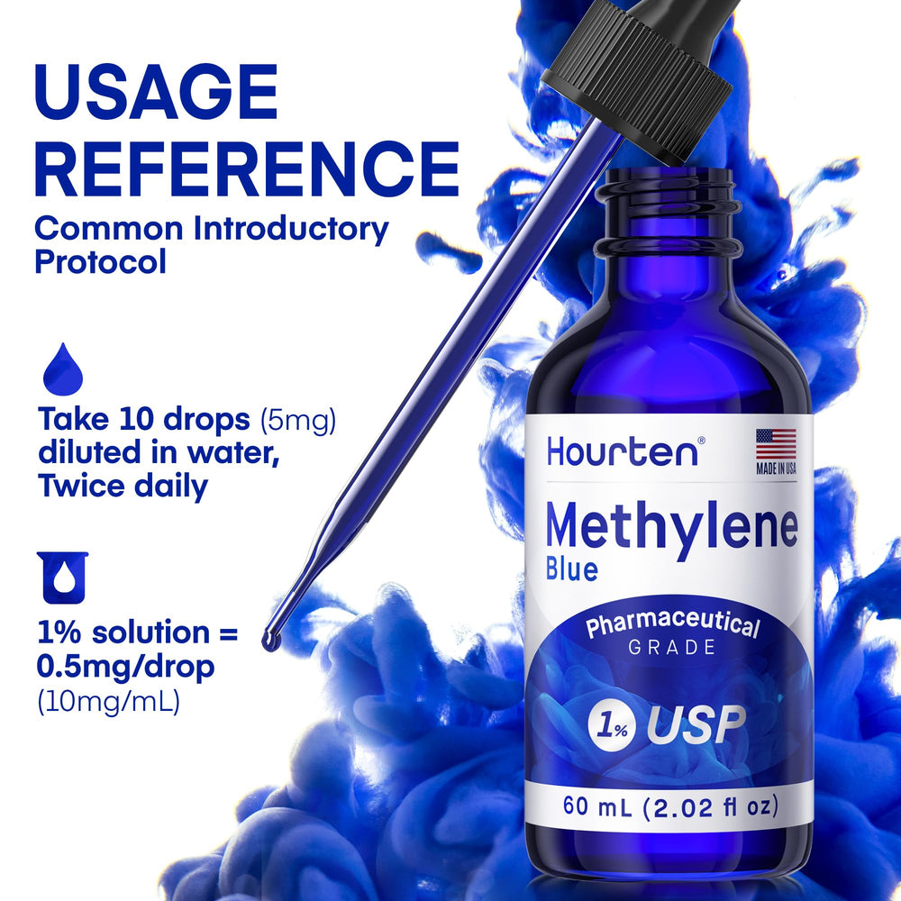 Hourten Methylene Blue Drops dosing schedule example