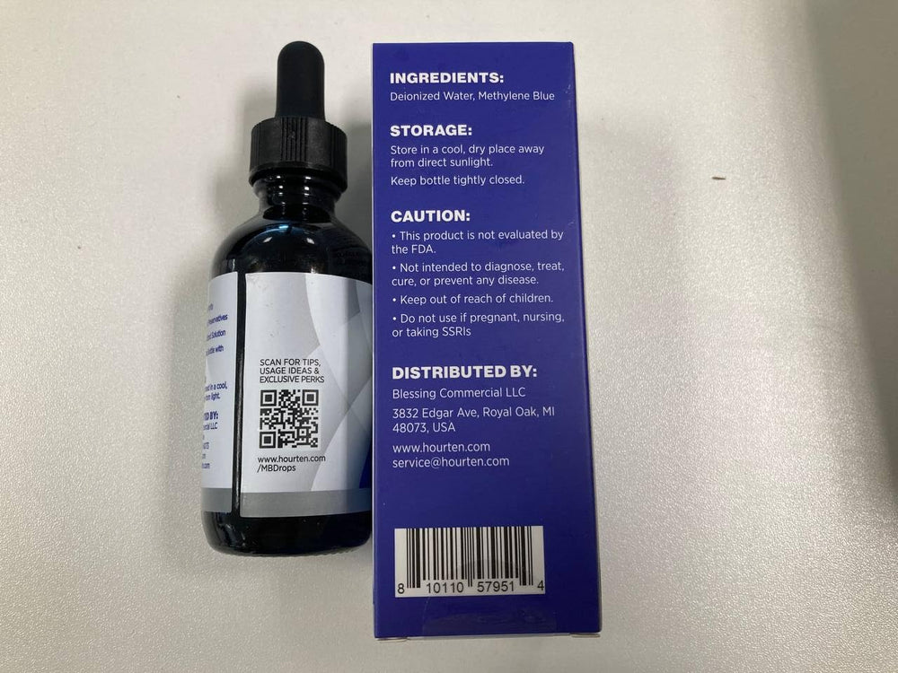 Hourten Methylene Blue Drops precision dropper aids accuracy