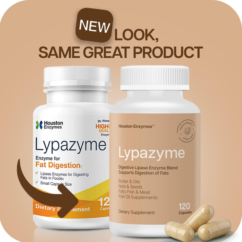 Houston Enzymes Lypazyme packaging proudly made in the USA.
