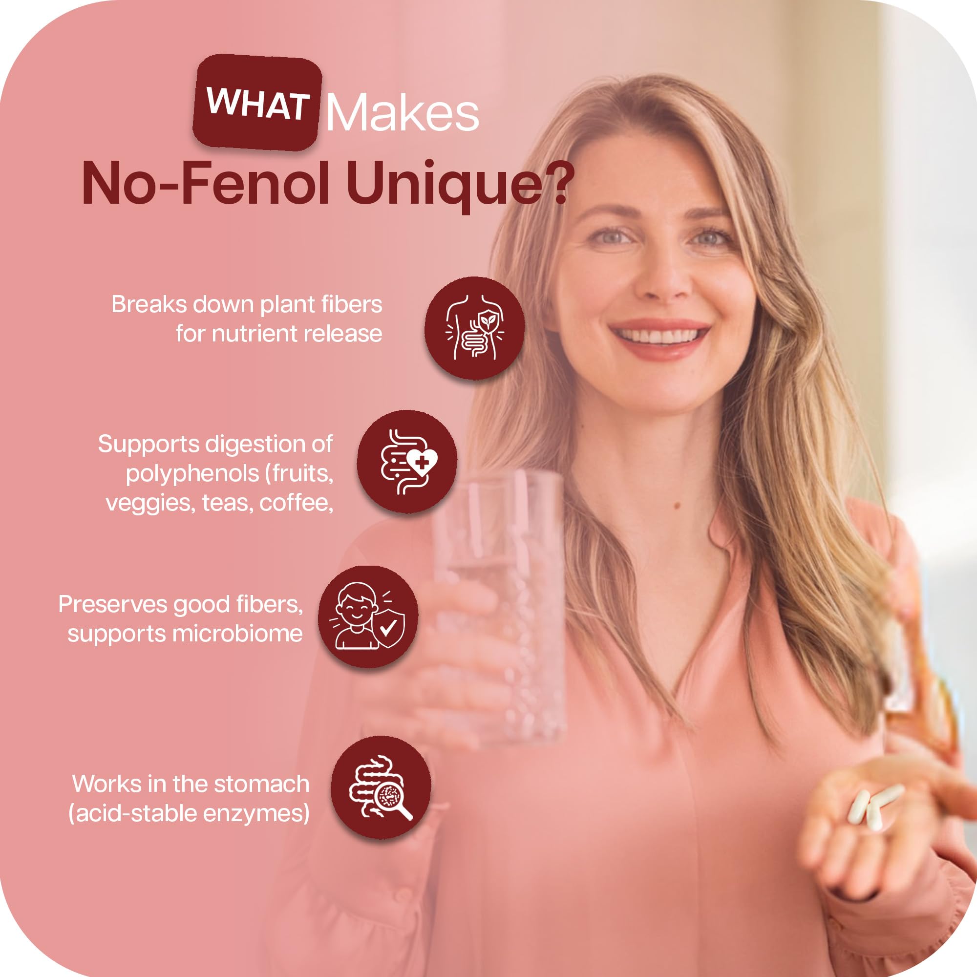 No-Fenol label closeup highlighting xylanase ingredient.