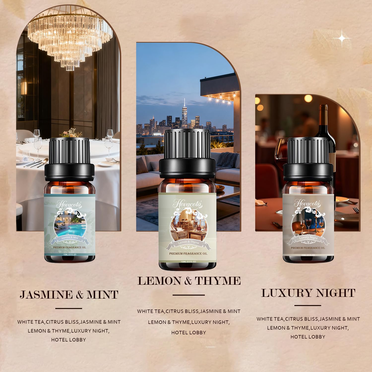 Hovacota Citrus Bliss diffuser oil for bright, uplifting rooms.