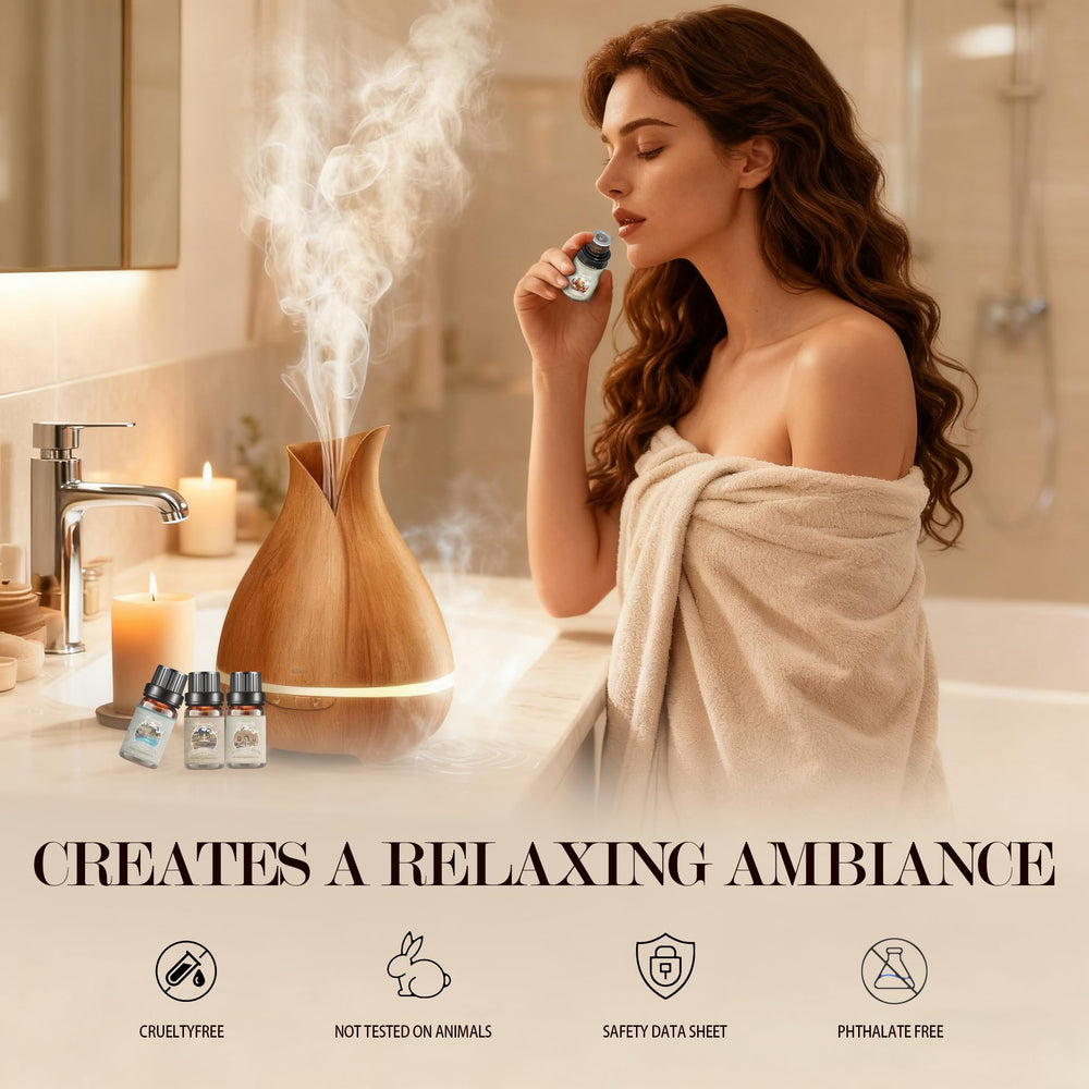 Hovacota Jasmine & Mint essential oil bottle for refreshing home aroma.