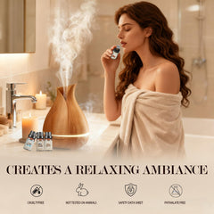 Hovacota Jasmine & Mint essential oil bottle for refreshing home aroma.